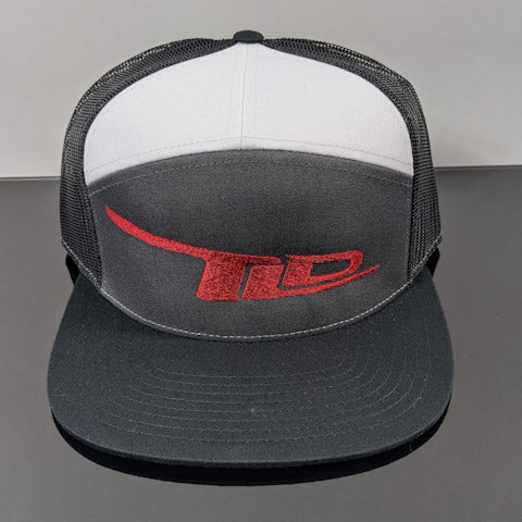 TLD Logo Snap-Back(Black/Grey/White- Red Logo)